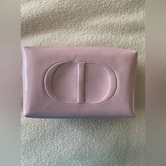 Dior Pale Pink Patent CD Makeup Pouch Set of 4 - Picture 3 of 3
